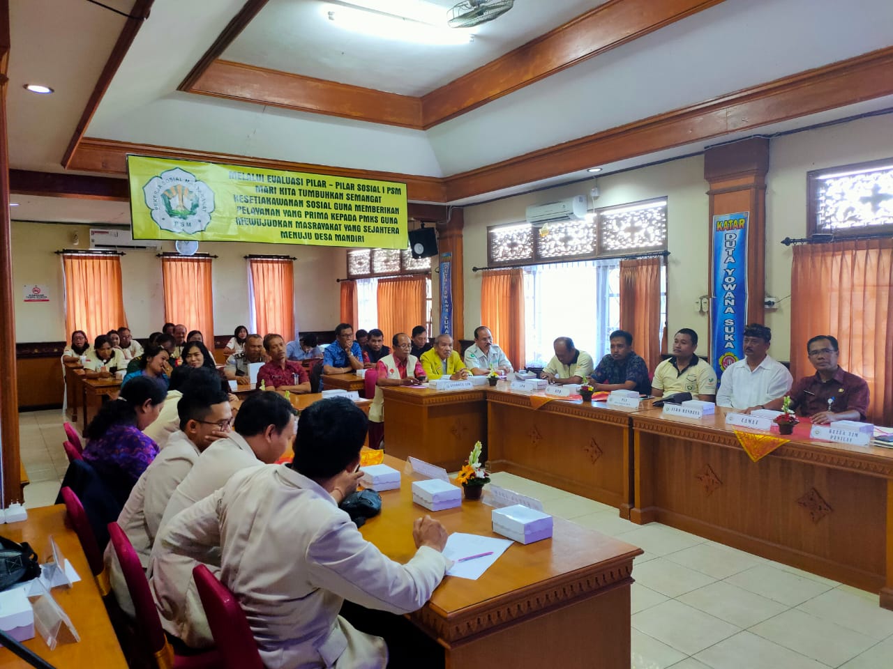 Penilaian kunjungan lapangan PSM Teladan Tingkat Kota Denpasar di Sumerta Kauh Kec.Denpasar Timur