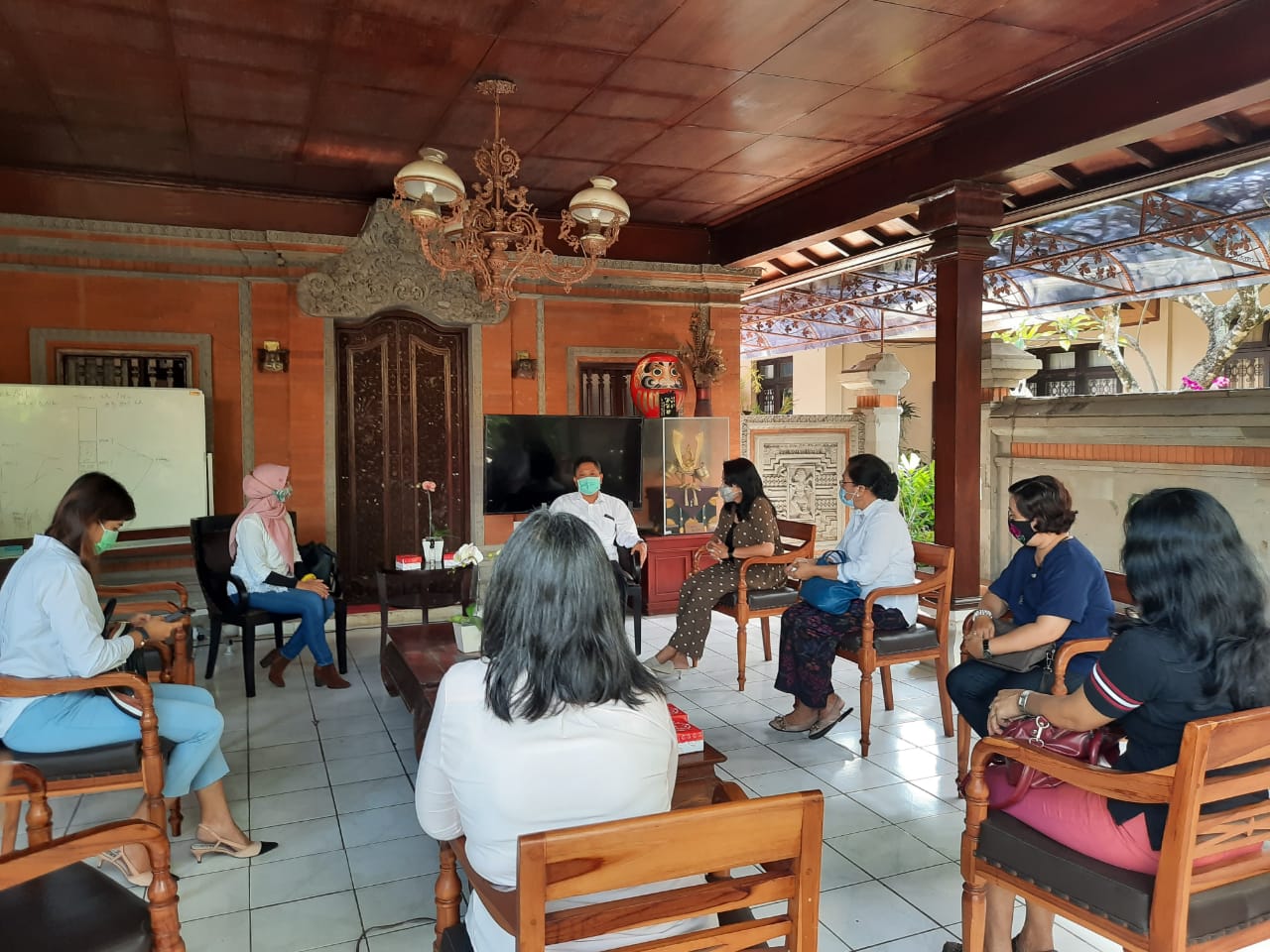 Audiensi bersama Walikota Denpasar dan Ketua K3S terkait Edukasi Peningkatan Perilaku Hidup Bersih d