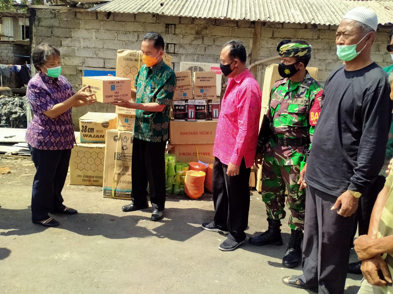 Bantuan Dinsos Prov Bali untuk Korban Kebakaran