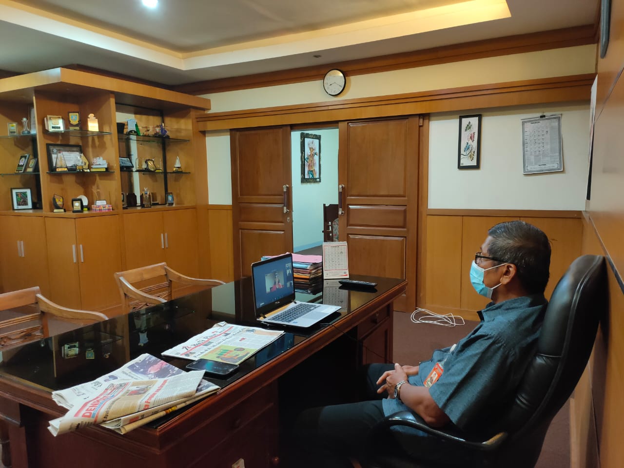 Launching Aplikasi Jagabaya Via Zoom Meeting