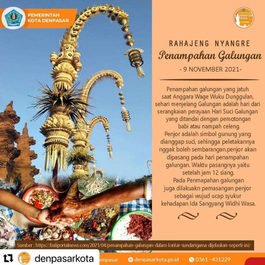 Rahajeng Nyanggra Penampahan Galungan Warga Kota!