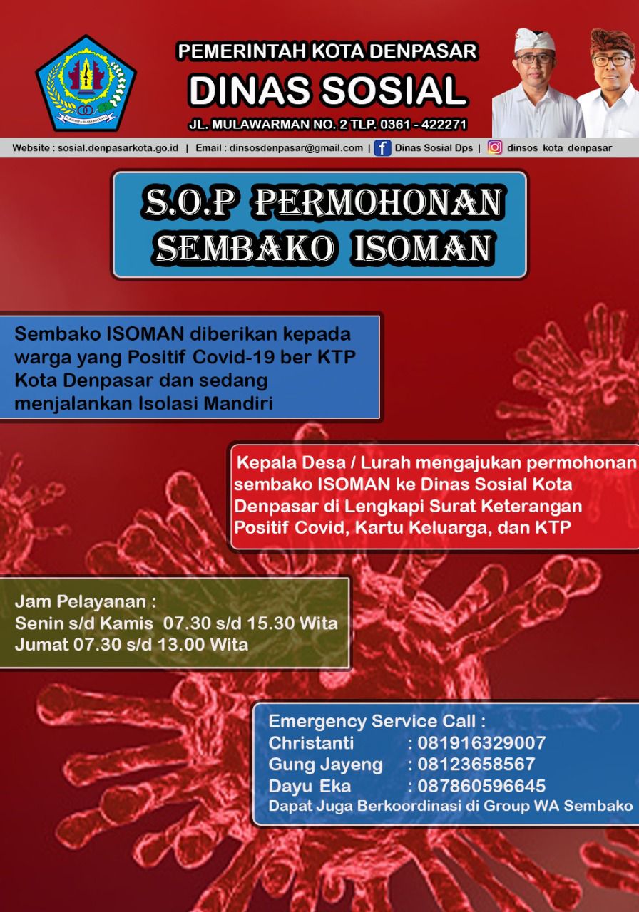 SOP Permohonan Sembako Isolasi Mandiri