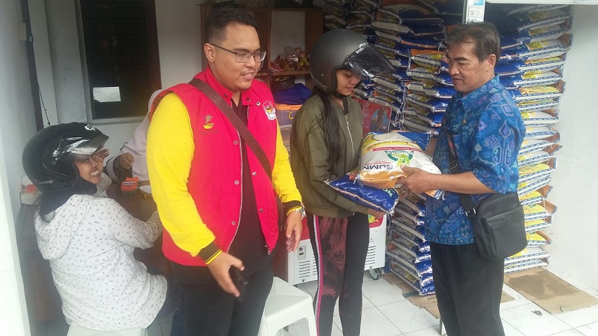 Penyaluran Program Sembako di Agen Mely Denpasar Utara
