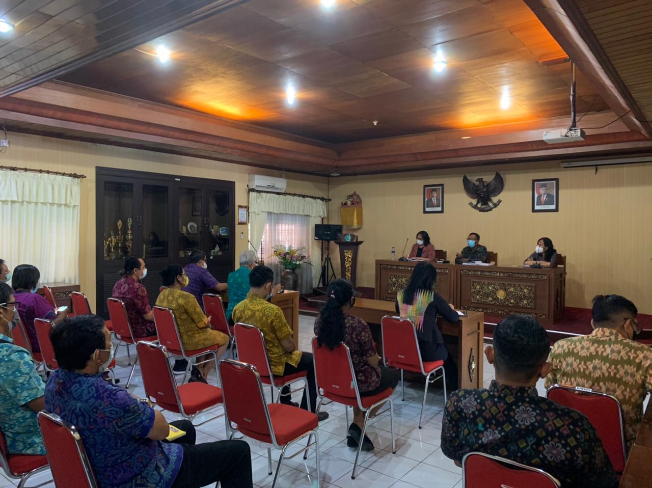 Rapat Intern Perubahan Nomenklatur dan Tupoksi Dinas Sosial Kota Denpasar