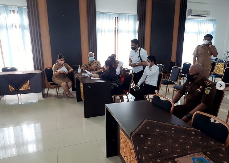 Pemantauan Bansos Pangan Program Sembako/BPNT di Desa Tegal Kertha Kecamatan Denpasar Barat.