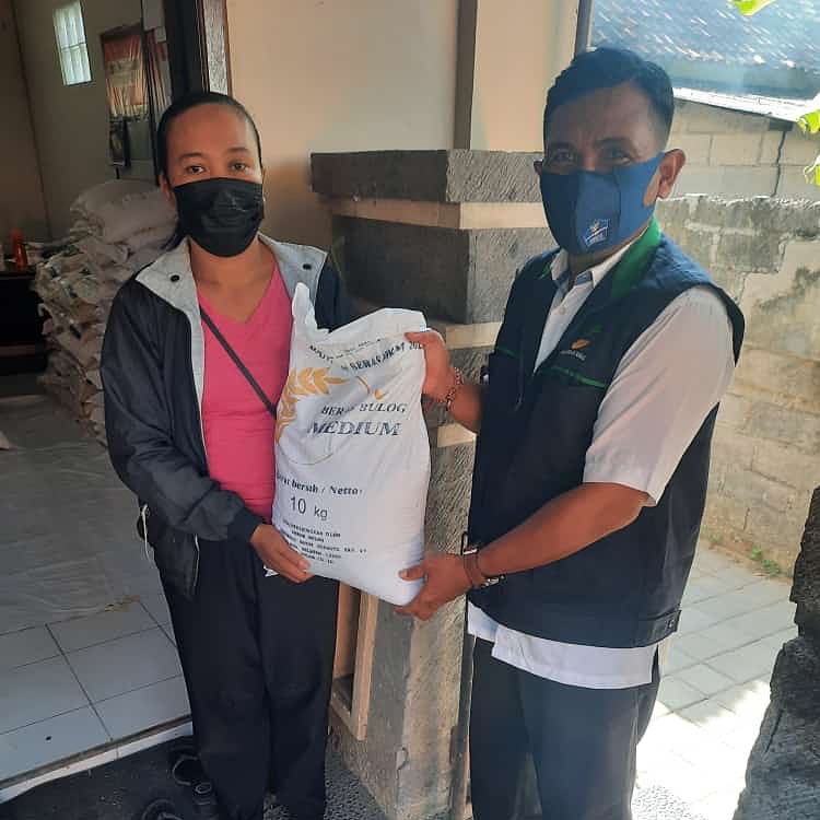 Penyaluran BSB-BPNT Non PKH di Desa Kesiman Kertalangu